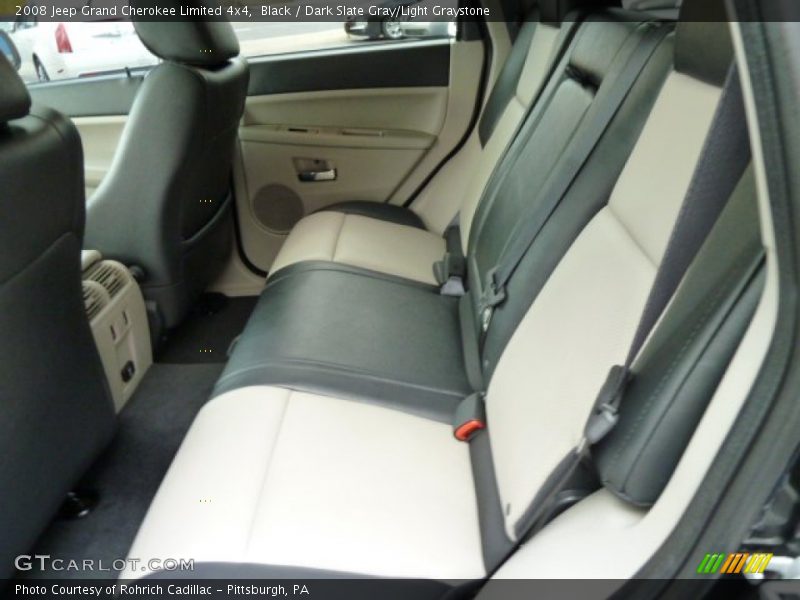 Black / Dark Slate Gray/Light Graystone 2008 Jeep Grand Cherokee Limited 4x4