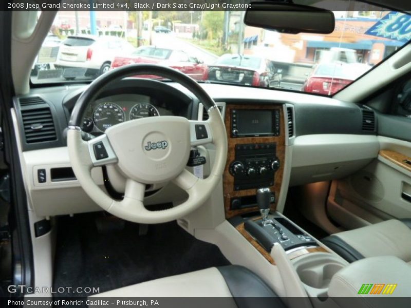Black / Dark Slate Gray/Light Graystone 2008 Jeep Grand Cherokee Limited 4x4