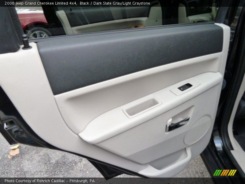 Black / Dark Slate Gray/Light Graystone 2008 Jeep Grand Cherokee Limited 4x4