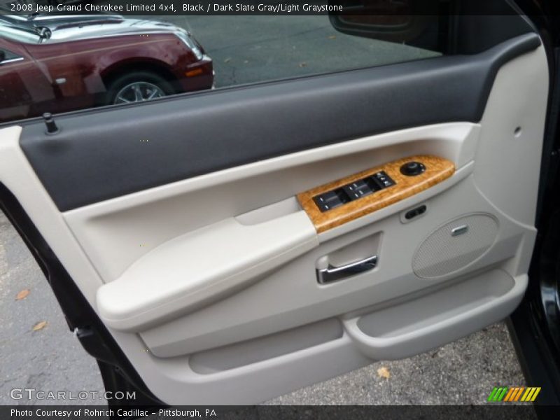 Black / Dark Slate Gray/Light Graystone 2008 Jeep Grand Cherokee Limited 4x4