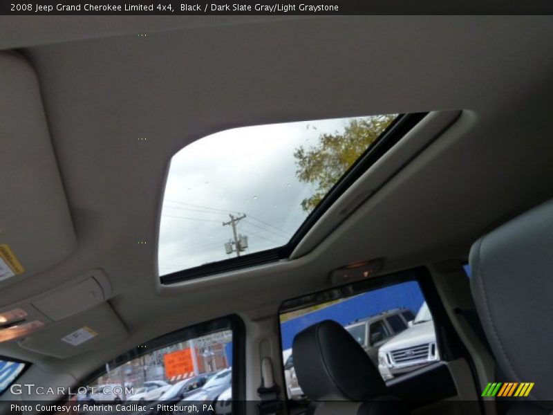 Black / Dark Slate Gray/Light Graystone 2008 Jeep Grand Cherokee Limited 4x4