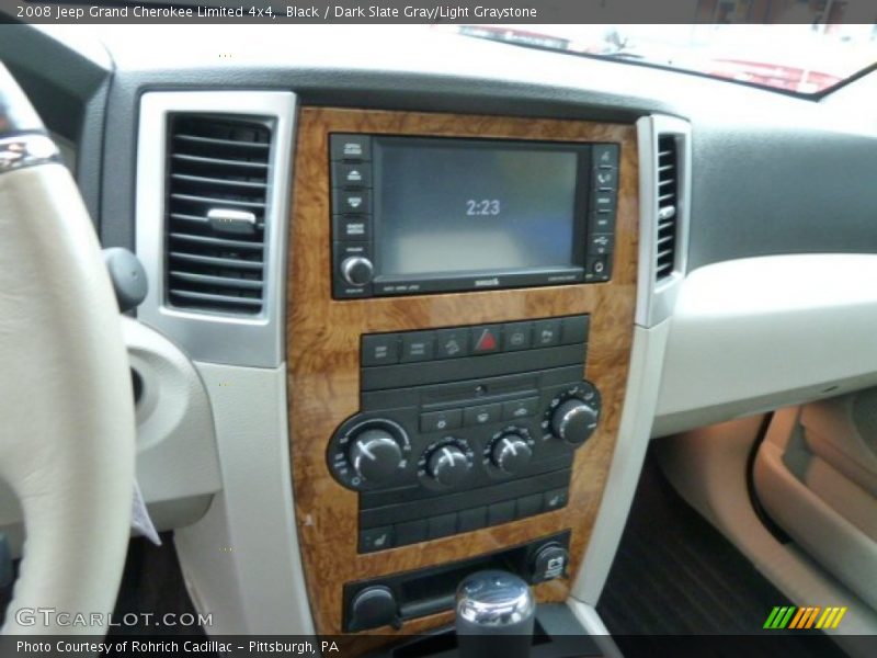 Black / Dark Slate Gray/Light Graystone 2008 Jeep Grand Cherokee Limited 4x4