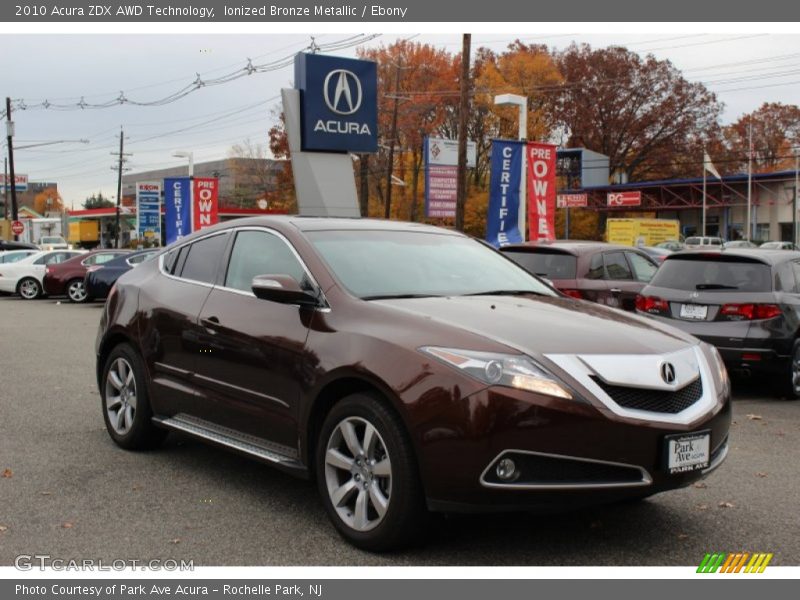 Ionized Bronze Metallic / Ebony 2010 Acura ZDX AWD Technology