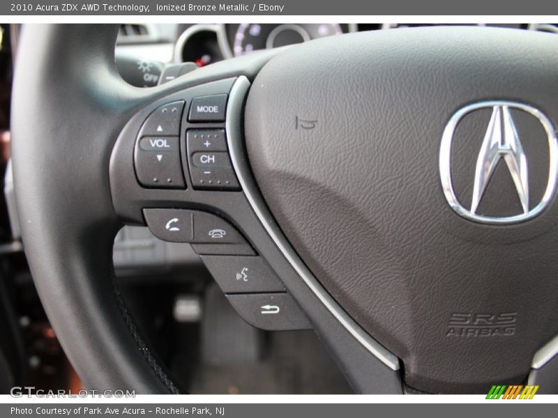 Controls of 2010 ZDX AWD Technology