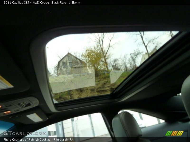 Sunroof of 2011 CTS 4 AWD Coupe
