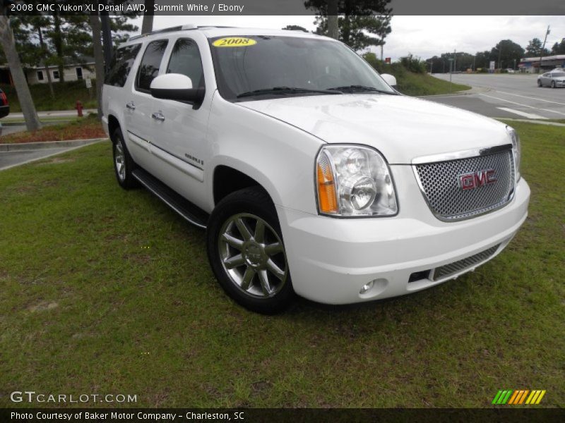 Summit White / Ebony 2008 GMC Yukon XL Denali AWD
