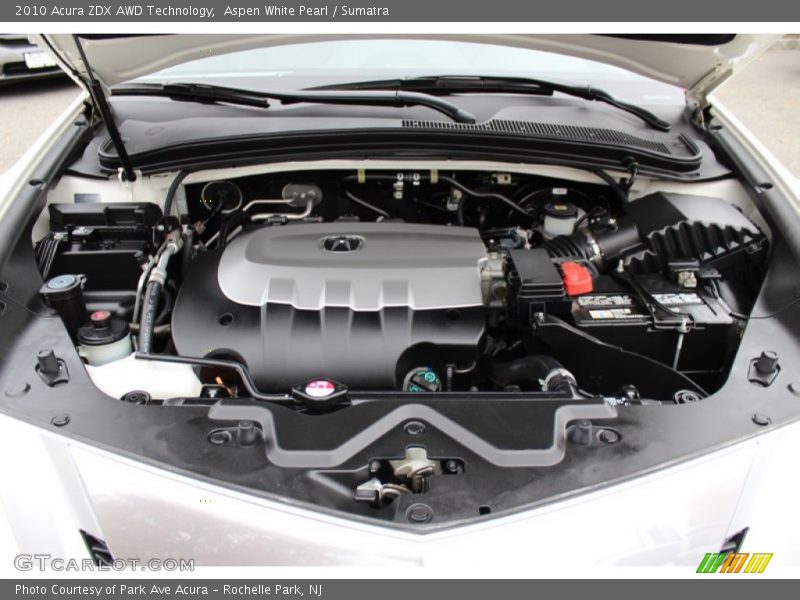 Aspen White Pearl / Sumatra 2010 Acura ZDX AWD Technology