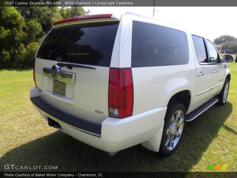 White Diamond / Cocoa/Light Cashmere 2007 Cadillac Escalade ESV AWD