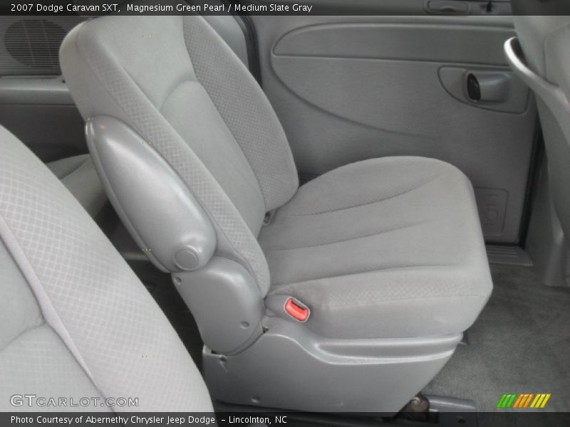 Magnesium Green Pearl / Medium Slate Gray 2007 Dodge Caravan SXT