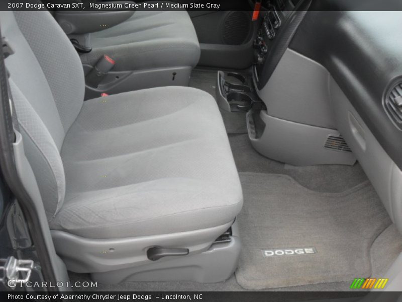 Magnesium Green Pearl / Medium Slate Gray 2007 Dodge Caravan SXT