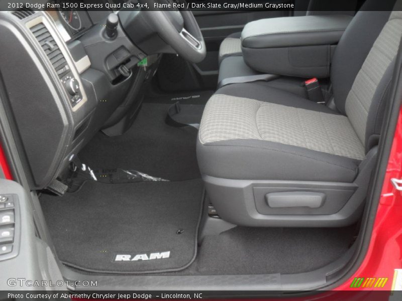 Flame Red / Dark Slate Gray/Medium Graystone 2012 Dodge Ram 1500 Express Quad Cab 4x4