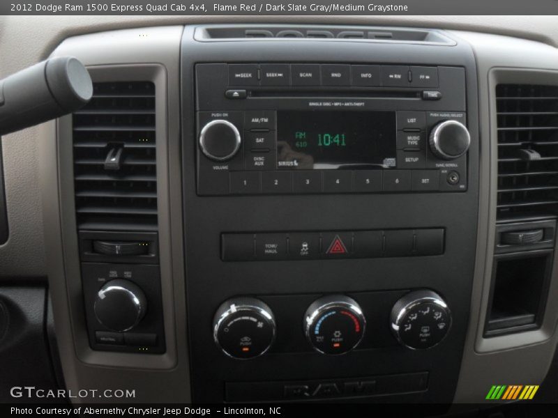 Flame Red / Dark Slate Gray/Medium Graystone 2012 Dodge Ram 1500 Express Quad Cab 4x4