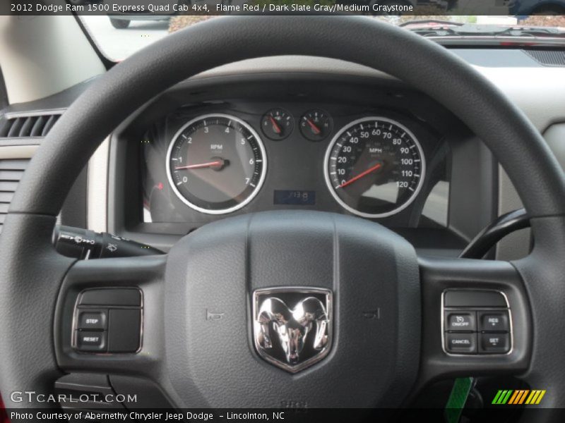 Flame Red / Dark Slate Gray/Medium Graystone 2012 Dodge Ram 1500 Express Quad Cab 4x4