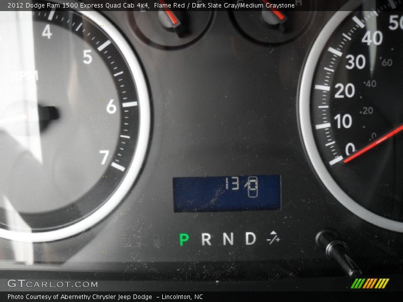 Flame Red / Dark Slate Gray/Medium Graystone 2012 Dodge Ram 1500 Express Quad Cab 4x4