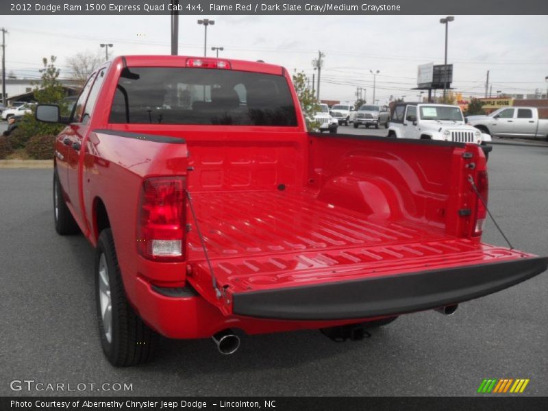 Flame Red / Dark Slate Gray/Medium Graystone 2012 Dodge Ram 1500 Express Quad Cab 4x4