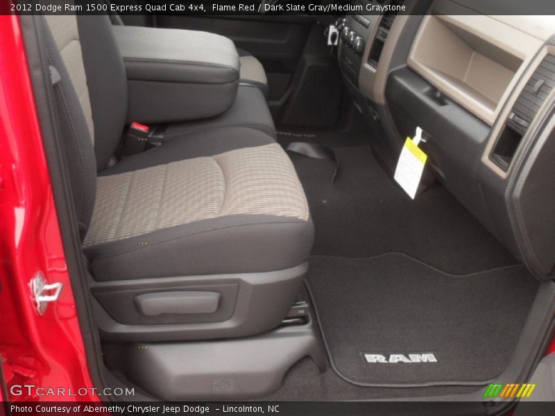 Flame Red / Dark Slate Gray/Medium Graystone 2012 Dodge Ram 1500 Express Quad Cab 4x4