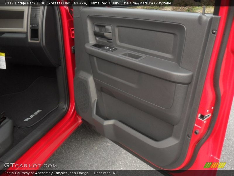 Flame Red / Dark Slate Gray/Medium Graystone 2012 Dodge Ram 1500 Express Quad Cab 4x4