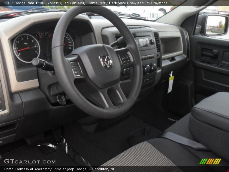 Dashboard of 2012 Ram 1500 Express Quad Cab 4x4