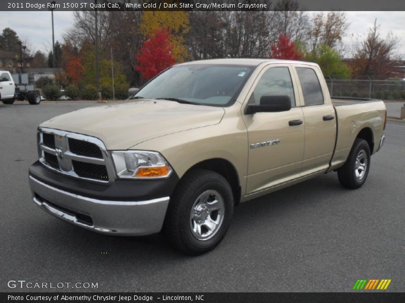 White Gold / Dark Slate Gray/Medium Graystone 2011 Dodge Ram 1500 ST Quad Cab