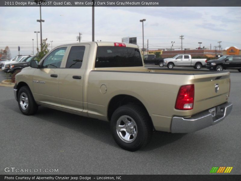 White Gold / Dark Slate Gray/Medium Graystone 2011 Dodge Ram 1500 ST Quad Cab