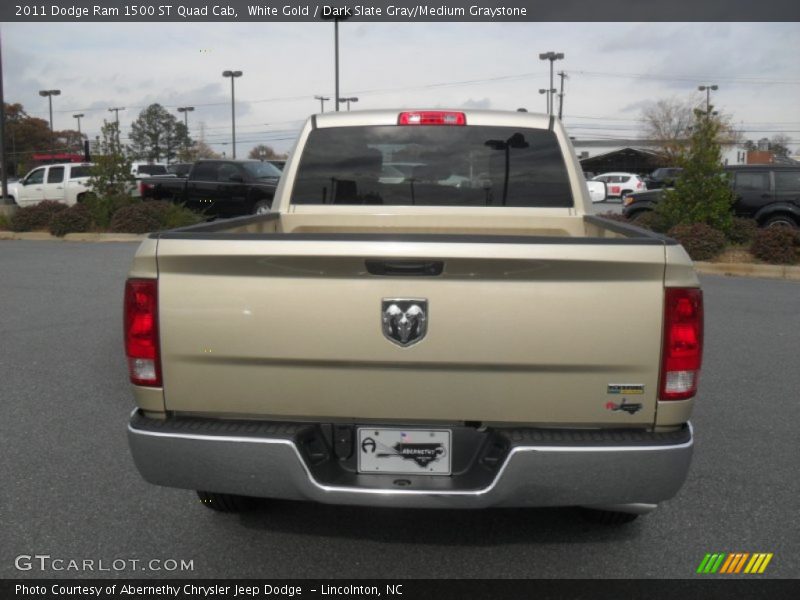 White Gold / Dark Slate Gray/Medium Graystone 2011 Dodge Ram 1500 ST Quad Cab