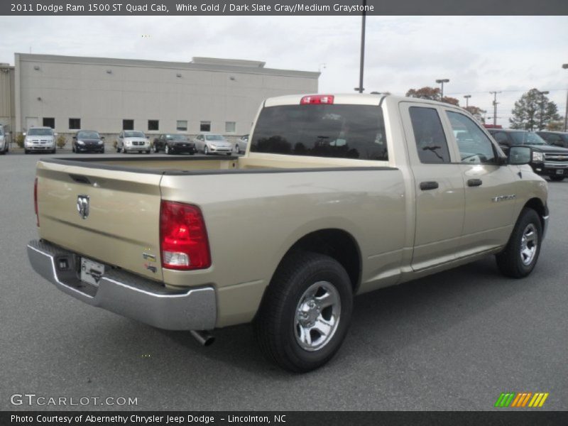 White Gold / Dark Slate Gray/Medium Graystone 2011 Dodge Ram 1500 ST Quad Cab