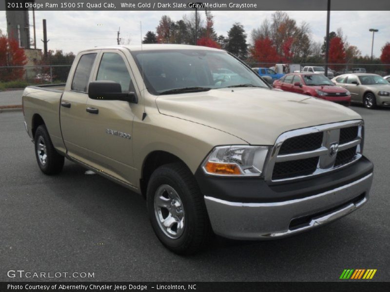 White Gold / Dark Slate Gray/Medium Graystone 2011 Dodge Ram 1500 ST Quad Cab
