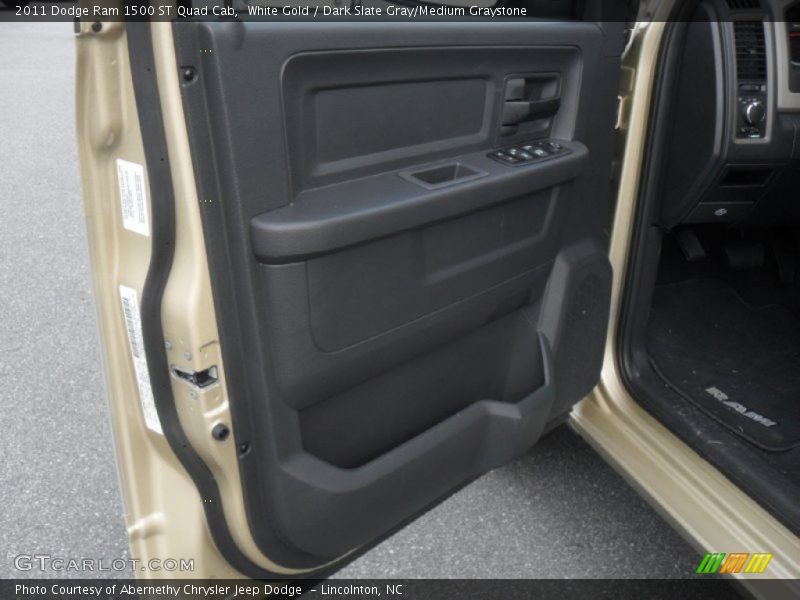 White Gold / Dark Slate Gray/Medium Graystone 2011 Dodge Ram 1500 ST Quad Cab
