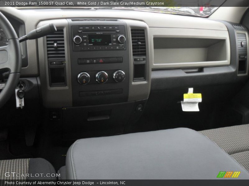 White Gold / Dark Slate Gray/Medium Graystone 2011 Dodge Ram 1500 ST Quad Cab