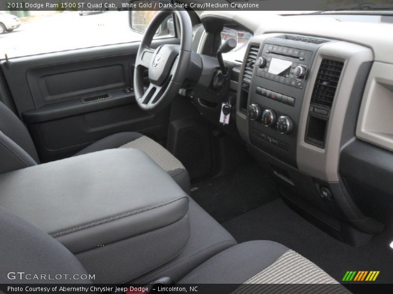 White Gold / Dark Slate Gray/Medium Graystone 2011 Dodge Ram 1500 ST Quad Cab