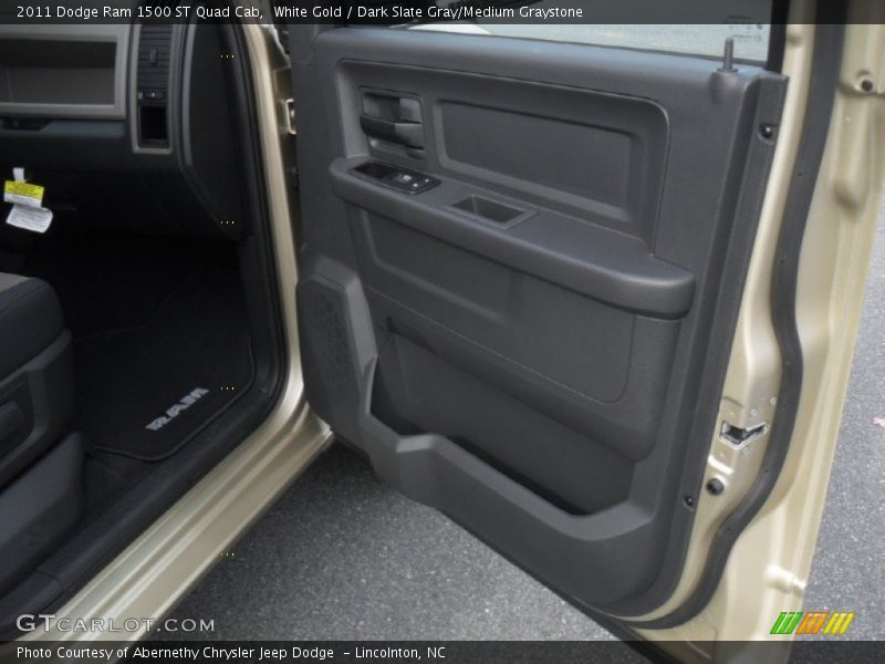 White Gold / Dark Slate Gray/Medium Graystone 2011 Dodge Ram 1500 ST Quad Cab
