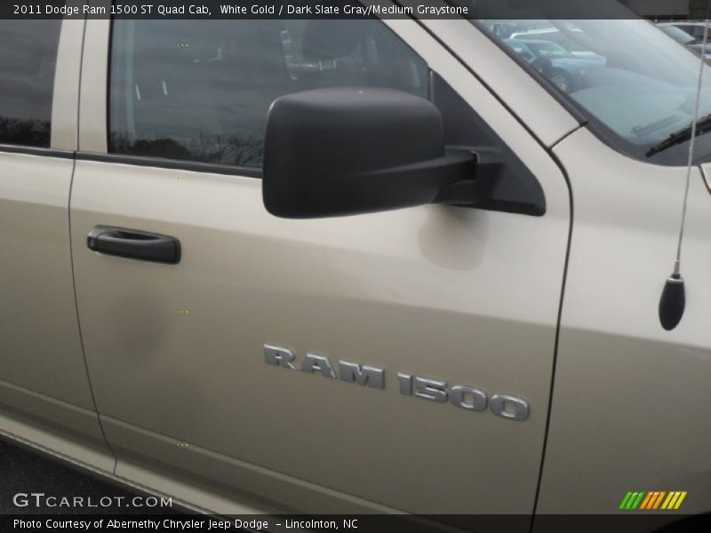 White Gold / Dark Slate Gray/Medium Graystone 2011 Dodge Ram 1500 ST Quad Cab