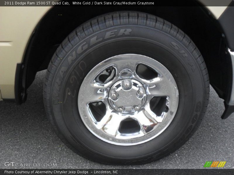 White Gold / Dark Slate Gray/Medium Graystone 2011 Dodge Ram 1500 ST Quad Cab