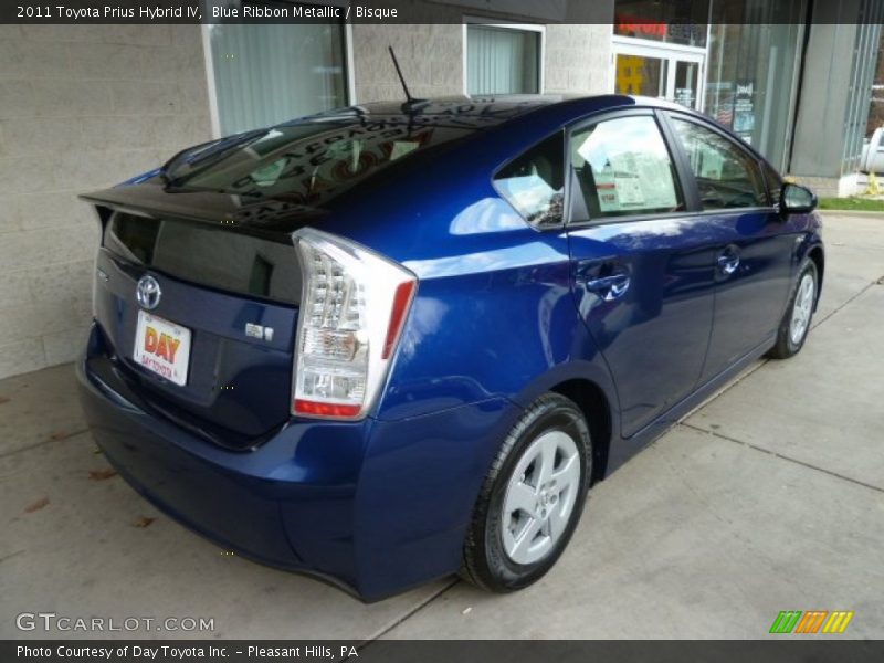 Blue Ribbon Metallic / Bisque 2011 Toyota Prius Hybrid IV