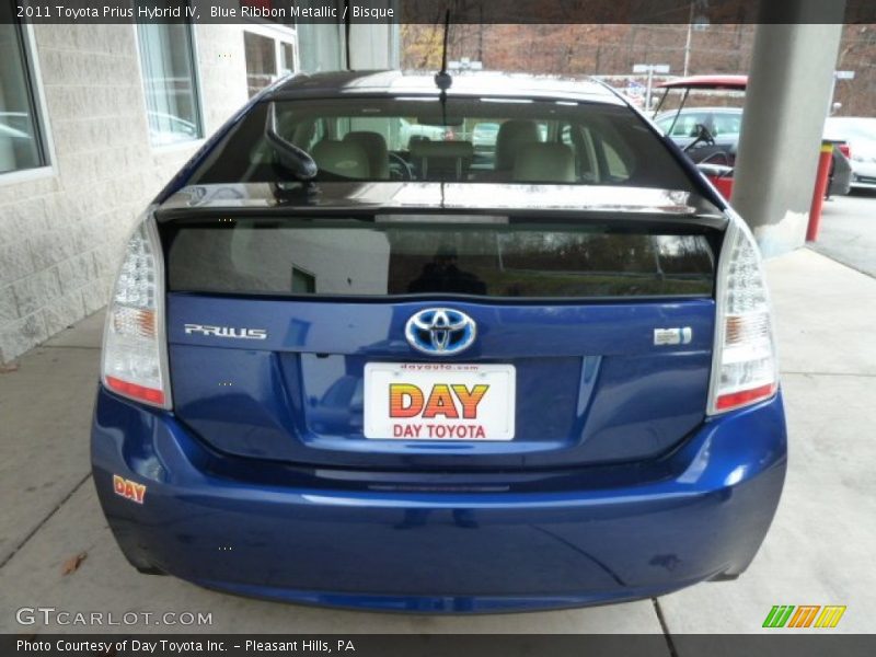 Blue Ribbon Metallic / Bisque 2011 Toyota Prius Hybrid IV