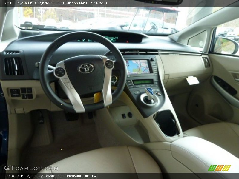 Blue Ribbon Metallic / Bisque 2011 Toyota Prius Hybrid IV