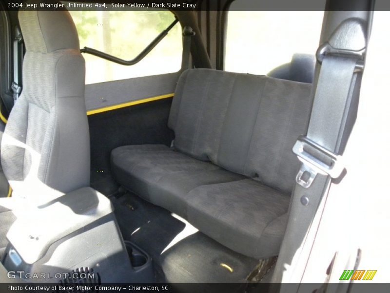 Solar Yellow / Dark Slate Gray 2004 Jeep Wrangler Unlimited 4x4