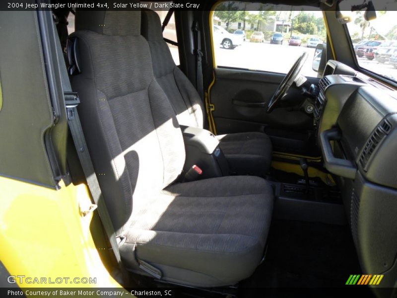 Solar Yellow / Dark Slate Gray 2004 Jeep Wrangler Unlimited 4x4