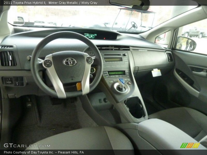 Winter Gray Metallic / Misty Gray 2011 Toyota Prius Hybrid II
