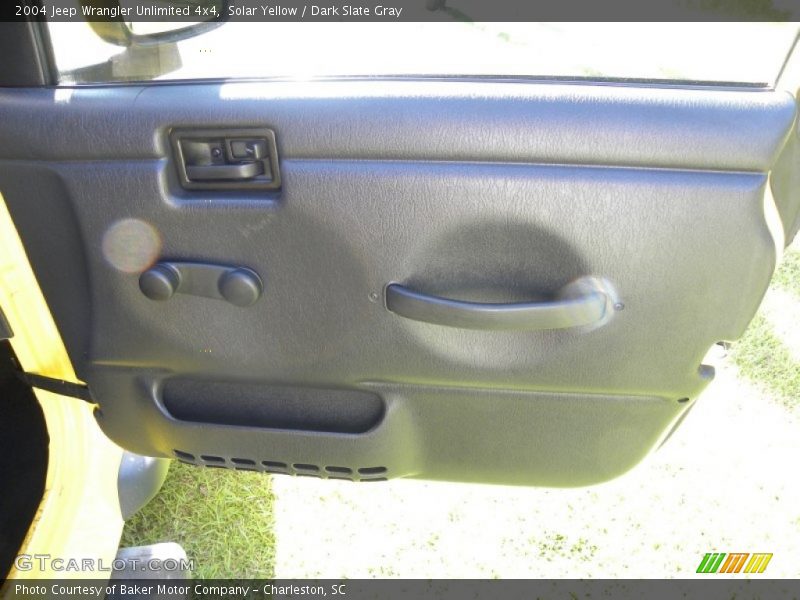 Solar Yellow / Dark Slate Gray 2004 Jeep Wrangler Unlimited 4x4