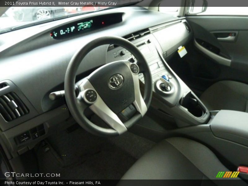 Winter Gray Metallic / Misty Gray 2011 Toyota Prius Hybrid II
