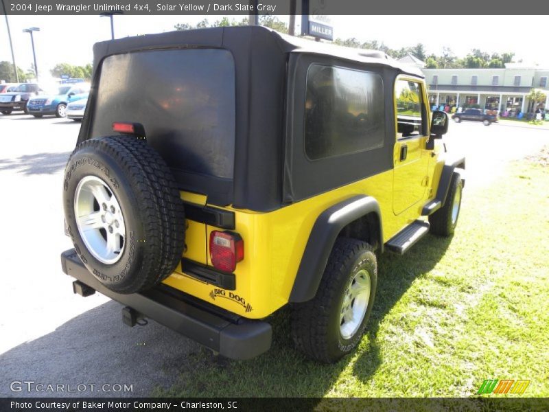 Solar Yellow / Dark Slate Gray 2004 Jeep Wrangler Unlimited 4x4