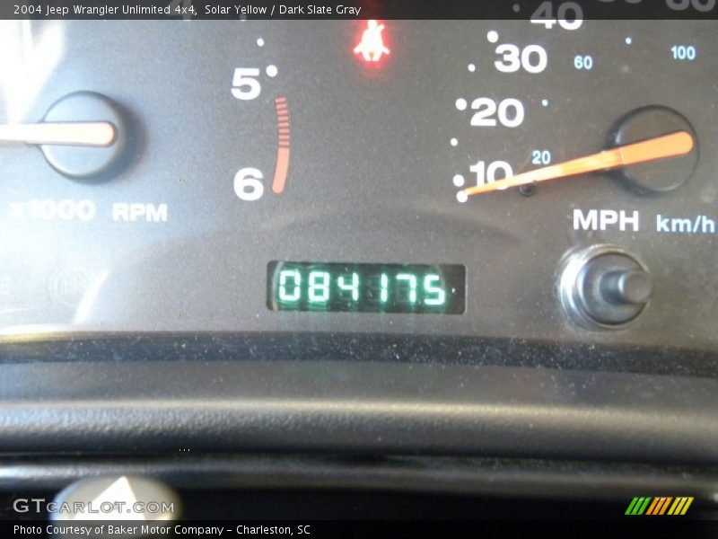 Solar Yellow / Dark Slate Gray 2004 Jeep Wrangler Unlimited 4x4