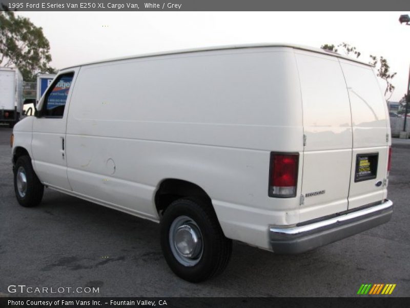 White / Grey 1995 Ford E Series Van E250 XL Cargo Van