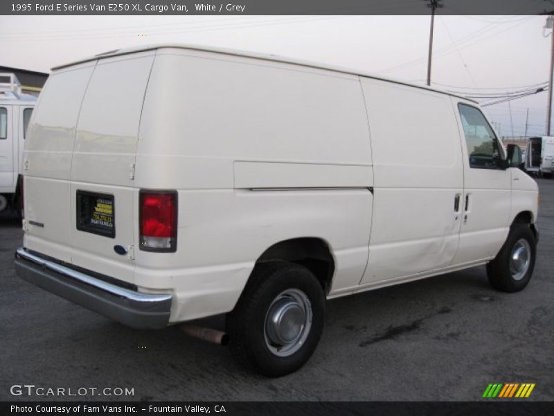 White / Grey 1995 Ford E Series Van E250 XL Cargo Van