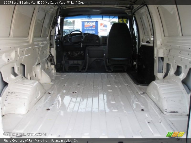 White / Grey 1995 Ford E Series Van E250 XL Cargo Van