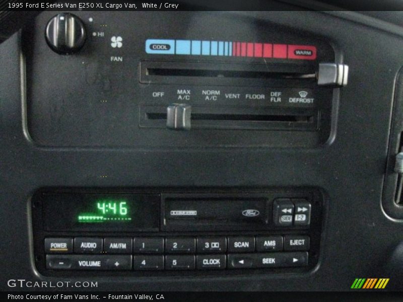 White / Grey 1995 Ford E Series Van E250 XL Cargo Van