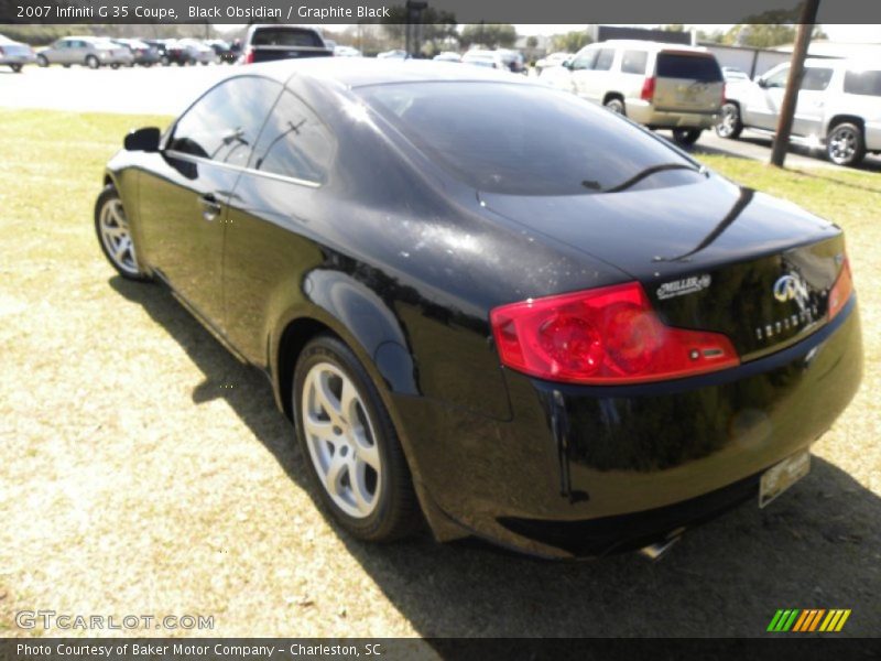 Black Obsidian / Graphite Black 2007 Infiniti G 35 Coupe