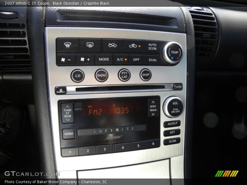 Black Obsidian / Graphite Black 2007 Infiniti G 35 Coupe