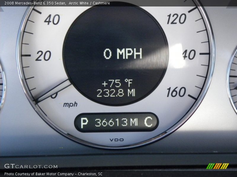Arctic White / Cashmere 2008 Mercedes-Benz E 350 Sedan